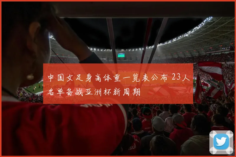 中国女足身高体重一览表公布 23人名单备战亚洲杯新周期